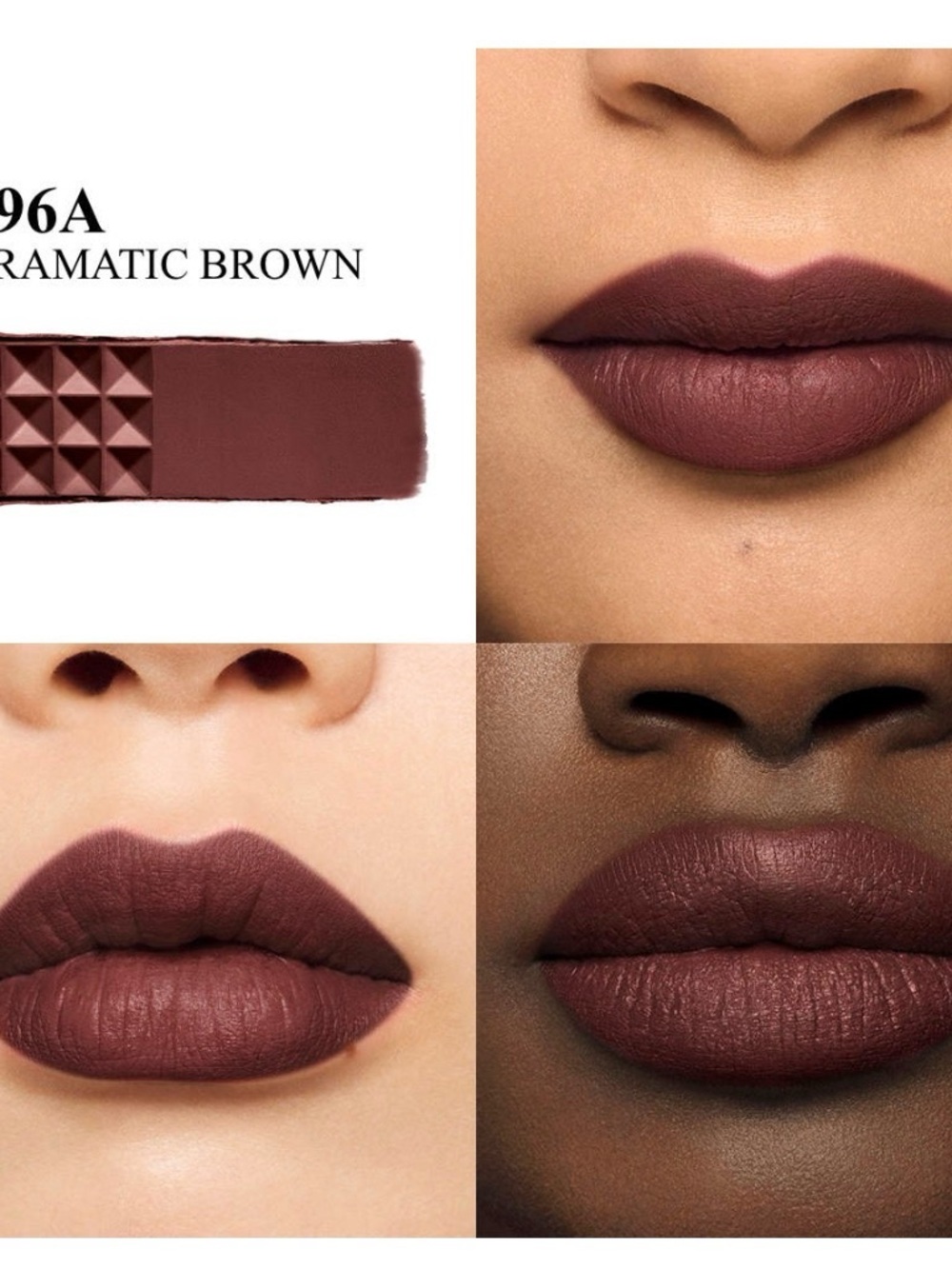 Valentino Spike Lipstick 196A Dramatic Brown Matte